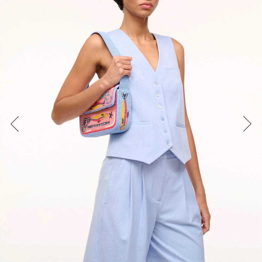 Staud Tommy Beaded Bag Staudines Sardine Purse NWT - Picture 11 of 13